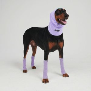 Leg Warmer and Earmuff Protector Set - Purple