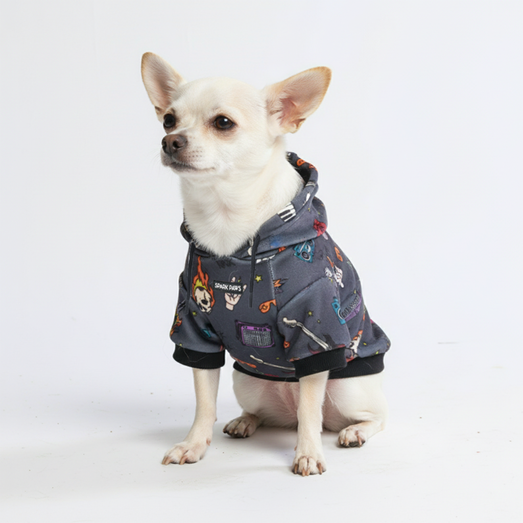 Rock and Roll Dog Hoodie - Image 2
