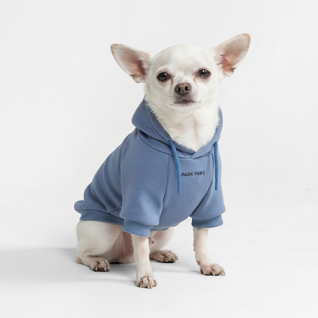 Essential Dog Hoodie - Slate Blue - Image 2
