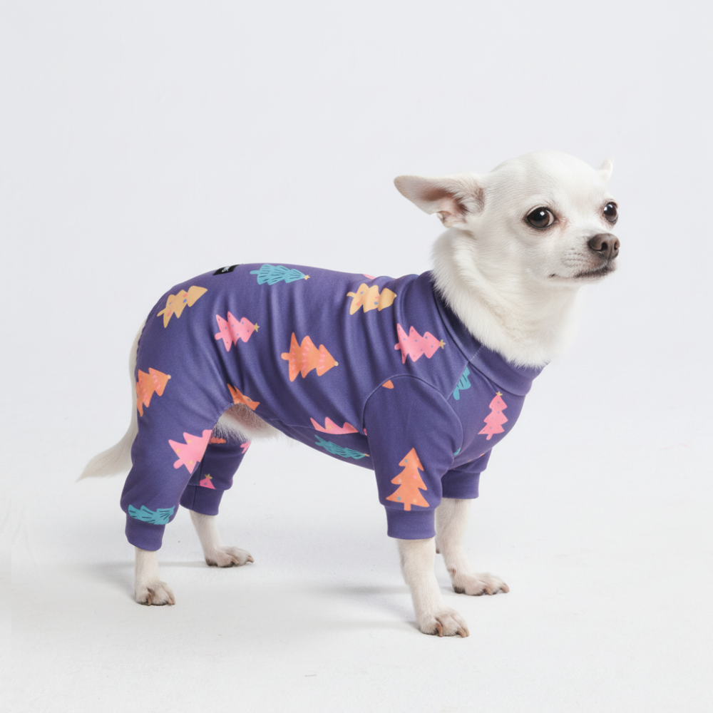Dog Christmas Pajama - Candy Trees - Image 2