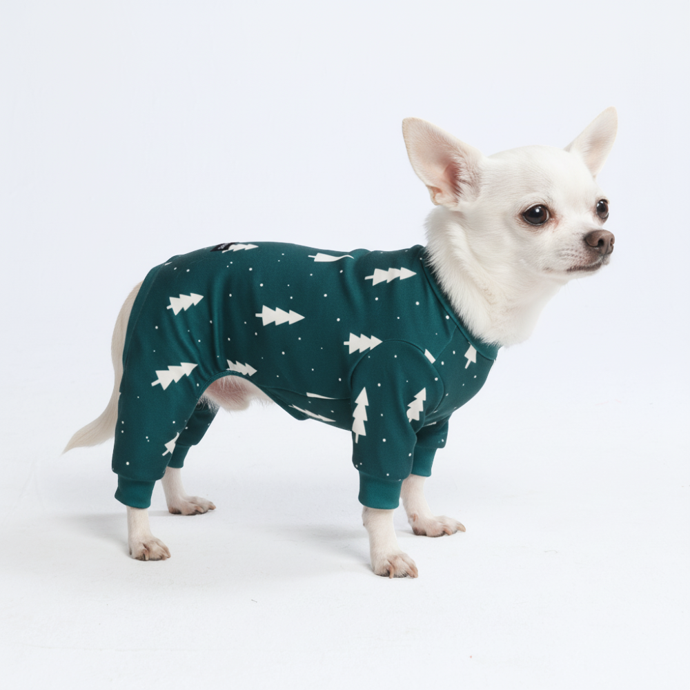 Dog Christmas Pajama - Frosty Pines - Image 2