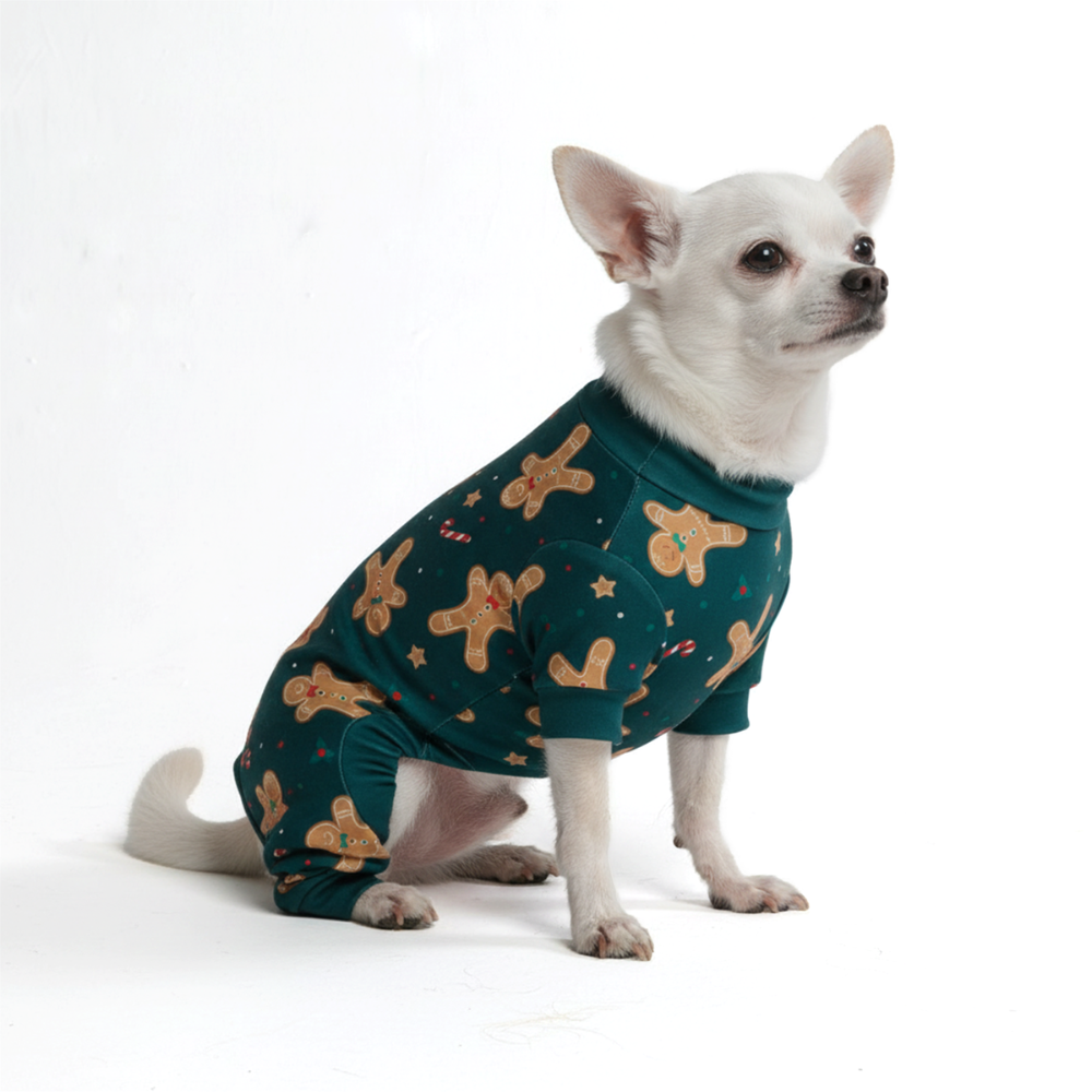 Dog Christmas Pajama - Gingerbread Man - Image 2