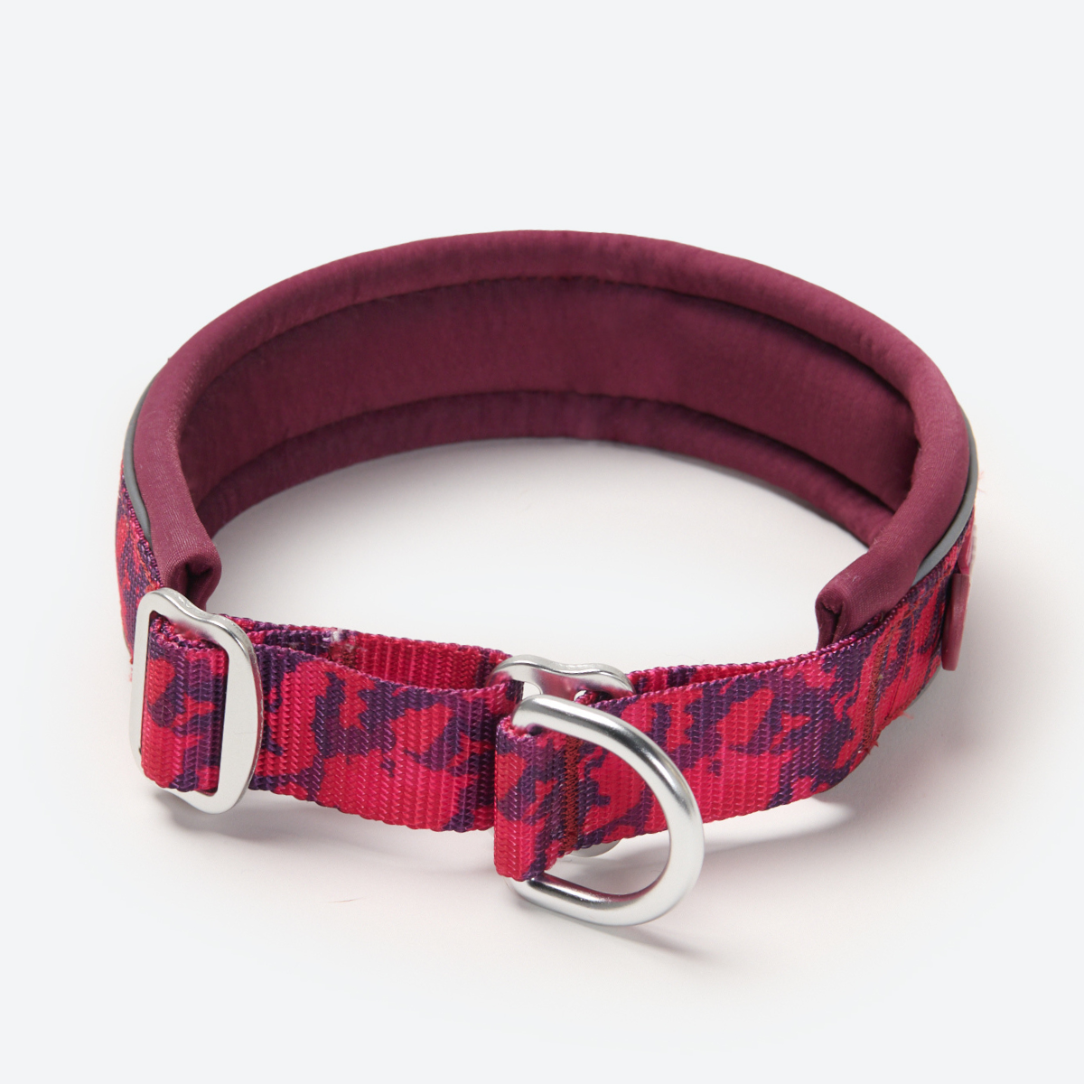 Cushioned Martingale Collar - Fuchsia Camo - Image 7