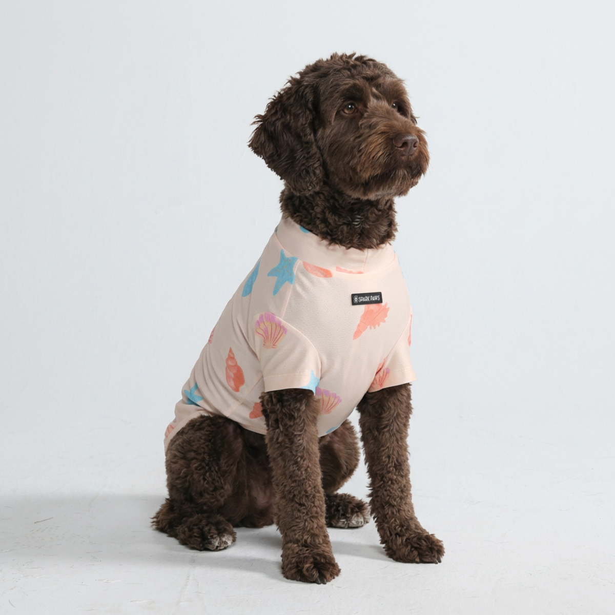 Sunblock Dog T-Shirt - Seashell - Image 3