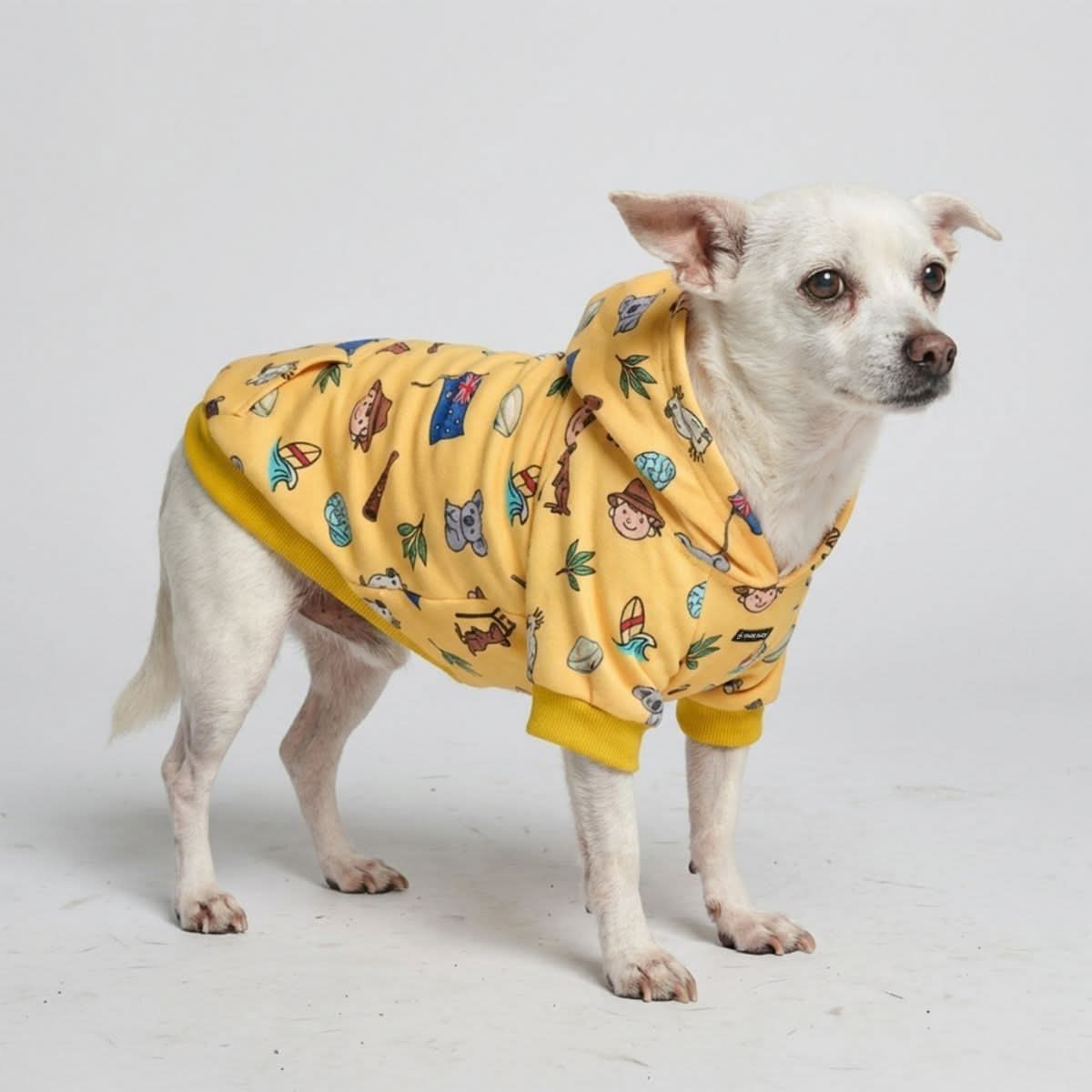 The Australia Dog Hoodie - Yellow - Image 2