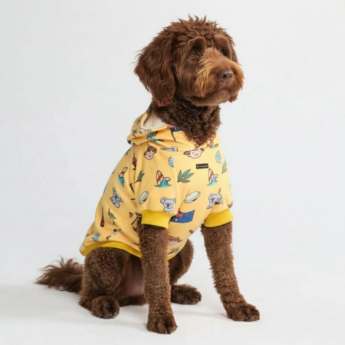 The Australia Dog Hoodie - Yellow - Image 3