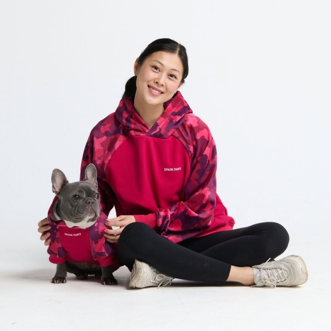 Fuchsia Camo Human Hoodie - Image 2