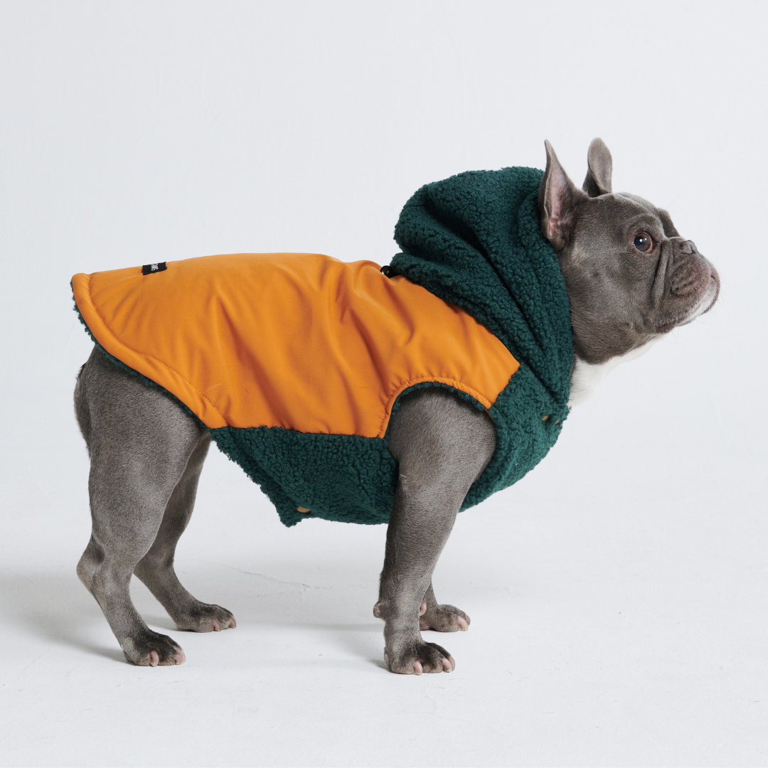 Reversible Jacket - Green and Orange - Image 15