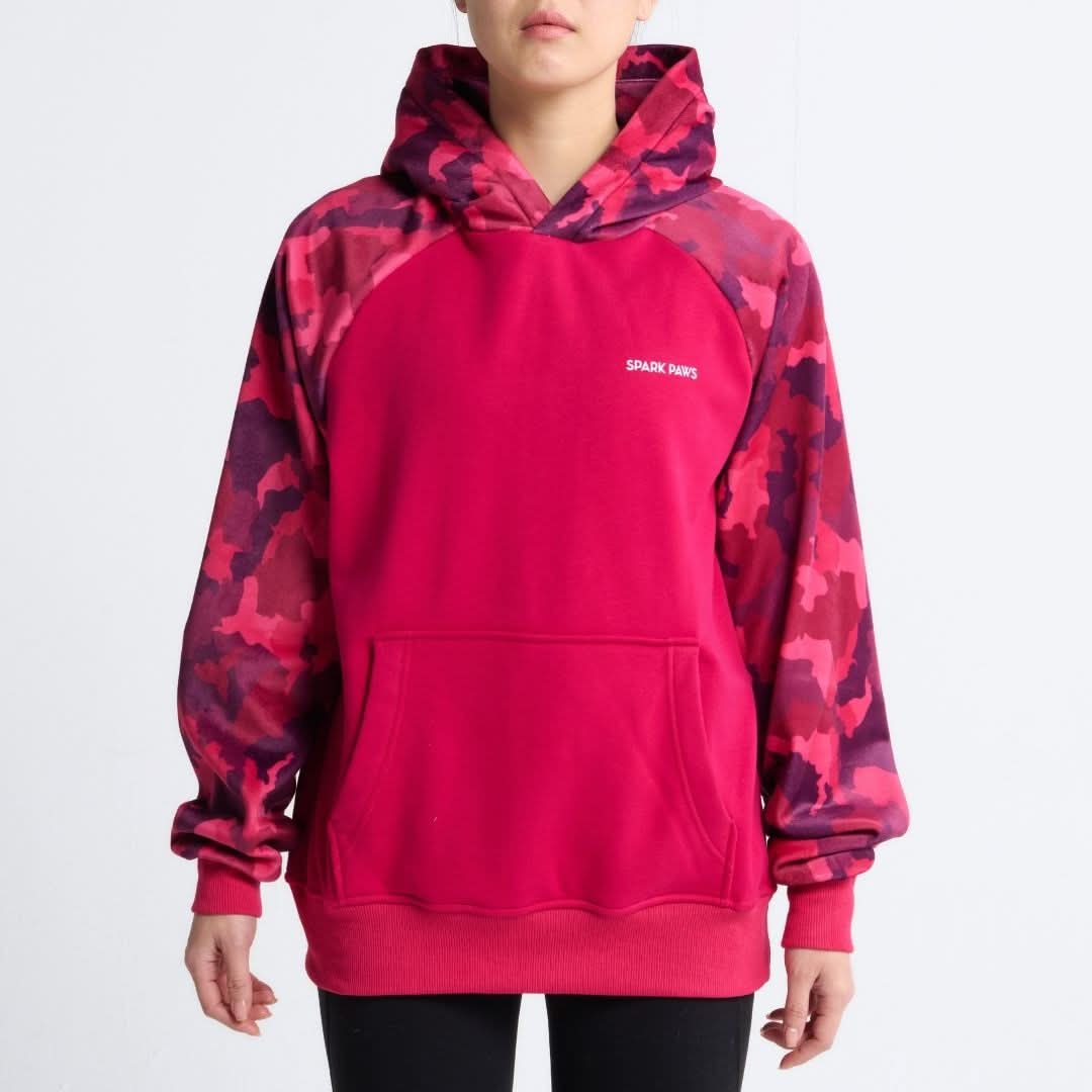 Fuchsia Camo Human Hoodie - Image 3