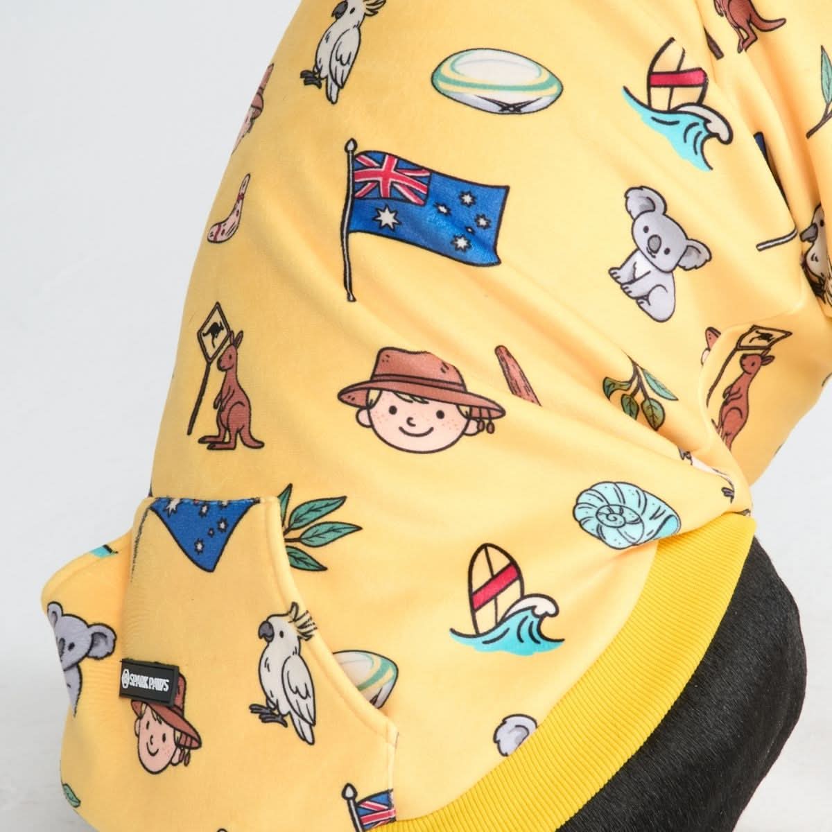 The Australia Dog Hoodie - Yellow - Image 6