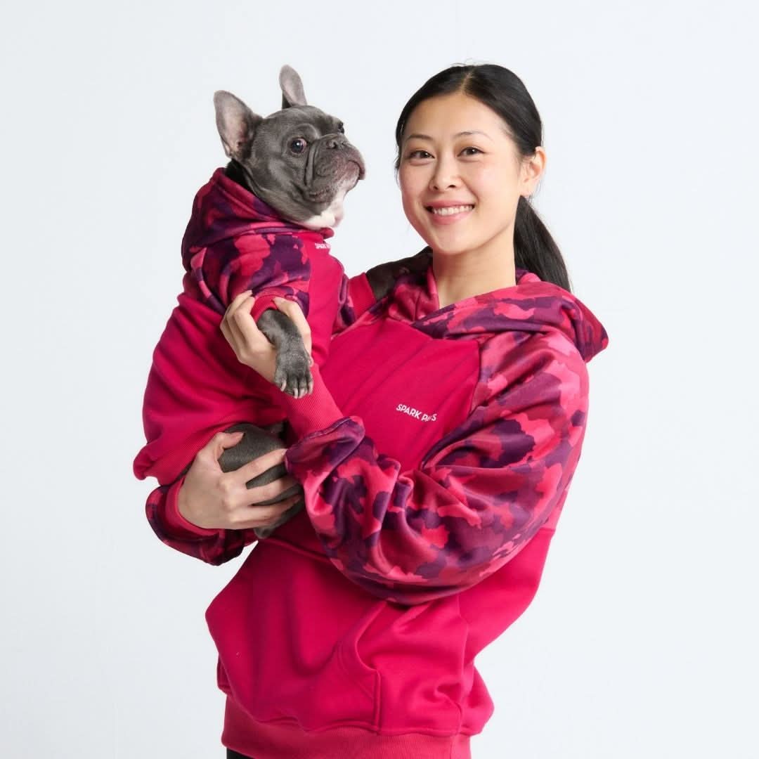 Fuchsia Camo Human Hoodie - Image 5