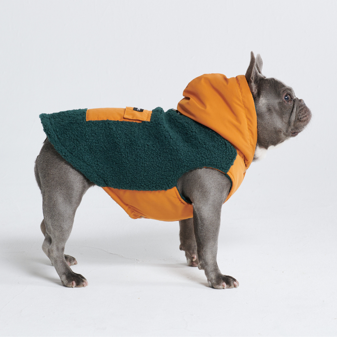 Reversible Jacket - Green and Orange - Image 14