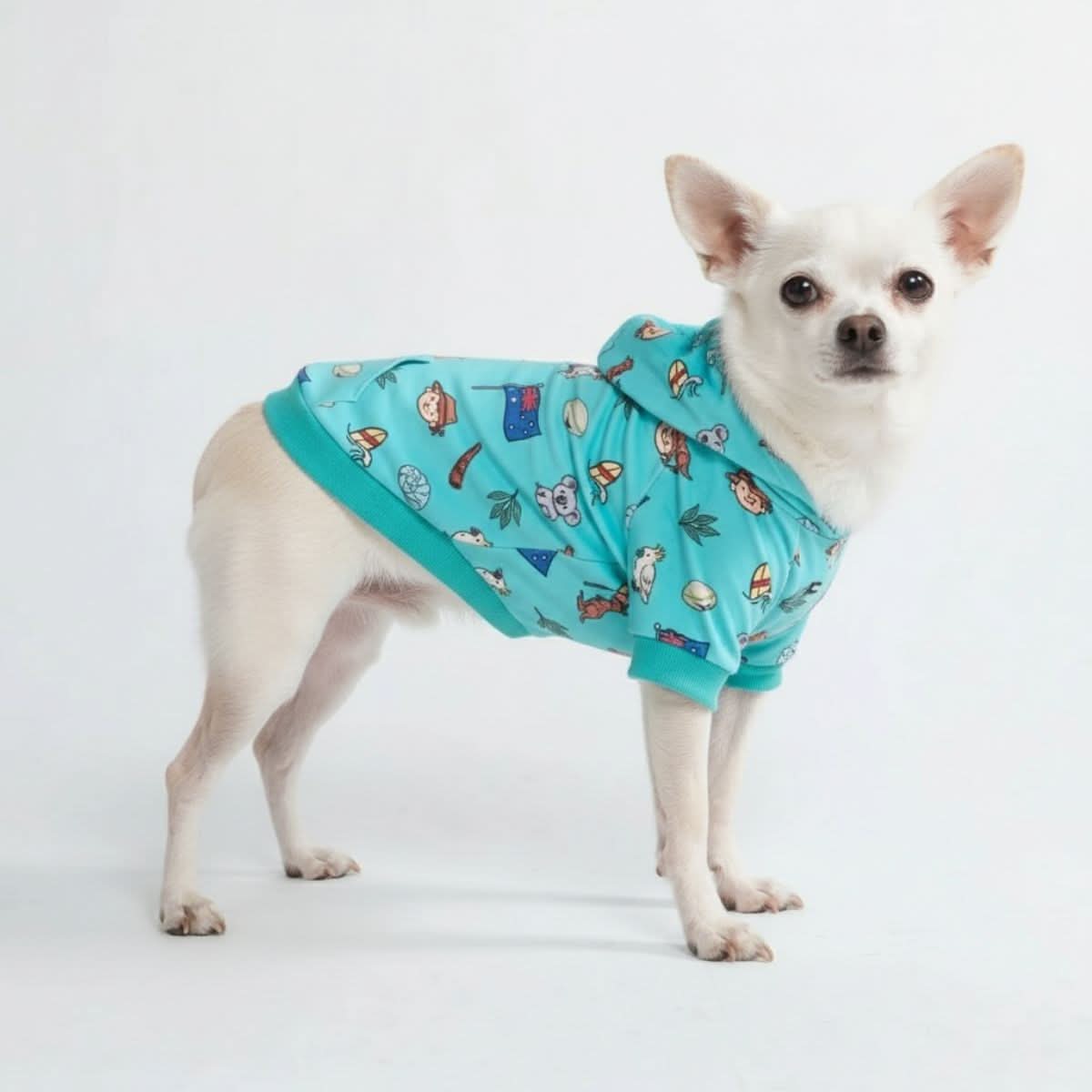 The Australia Dog Hoodie - Teal - Image 3
