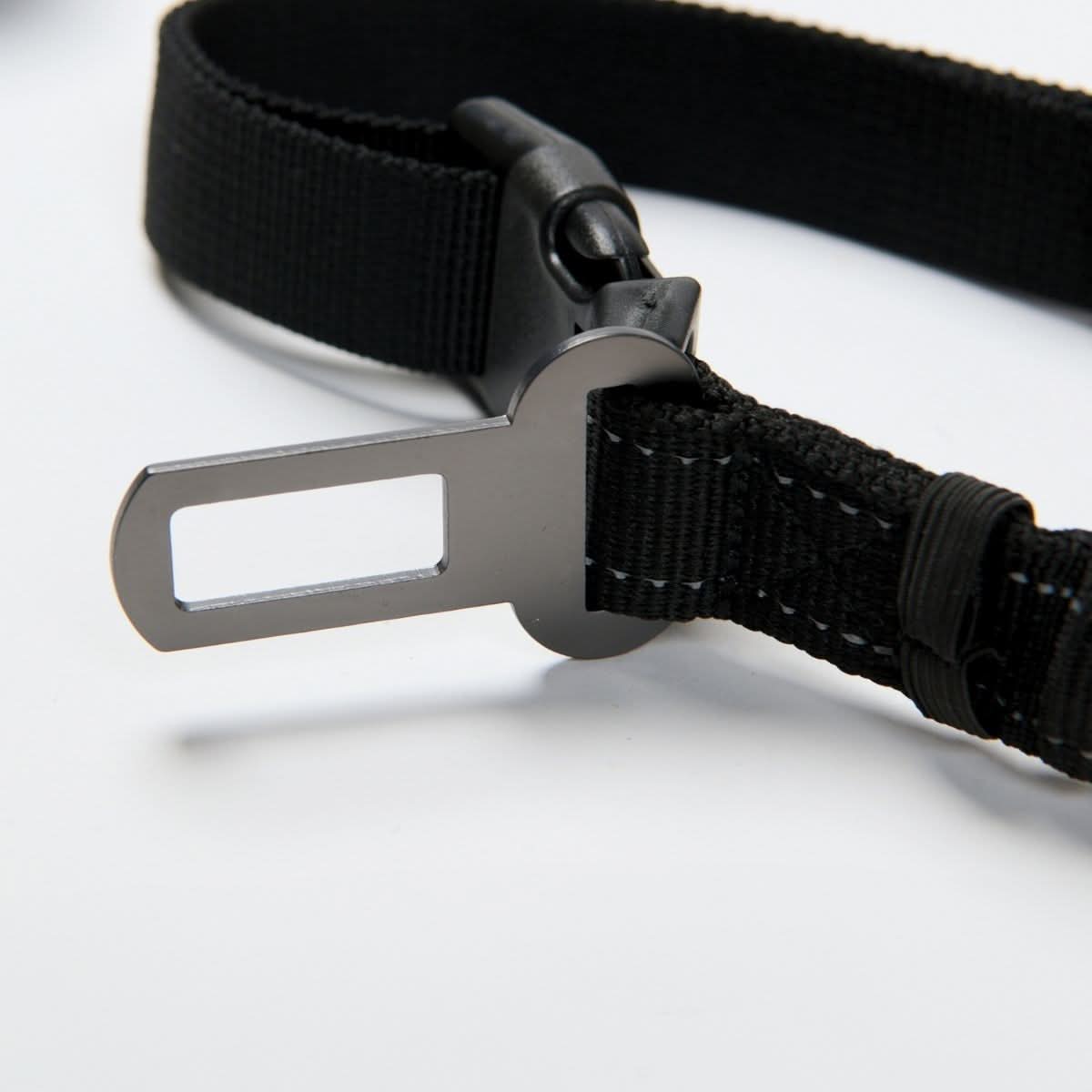 Multipurpose Seatbelt Handsfree Leash & Poop Bag Holder Set - Black - Image 5