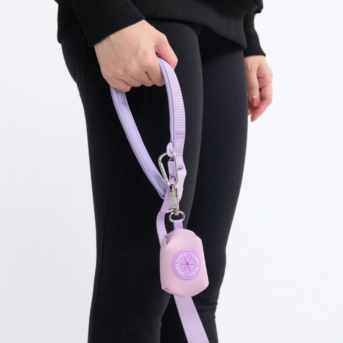 Multipurpose Seatbelt Handsfree Leash & Poop Bag Holder Set - Lilac - Image 7