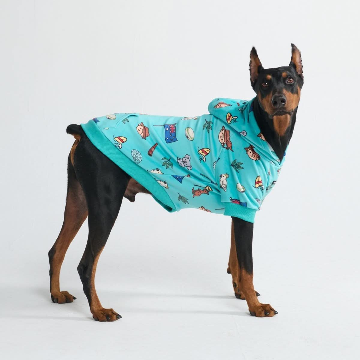 The Australia Dog Hoodie - Teal - Image 4