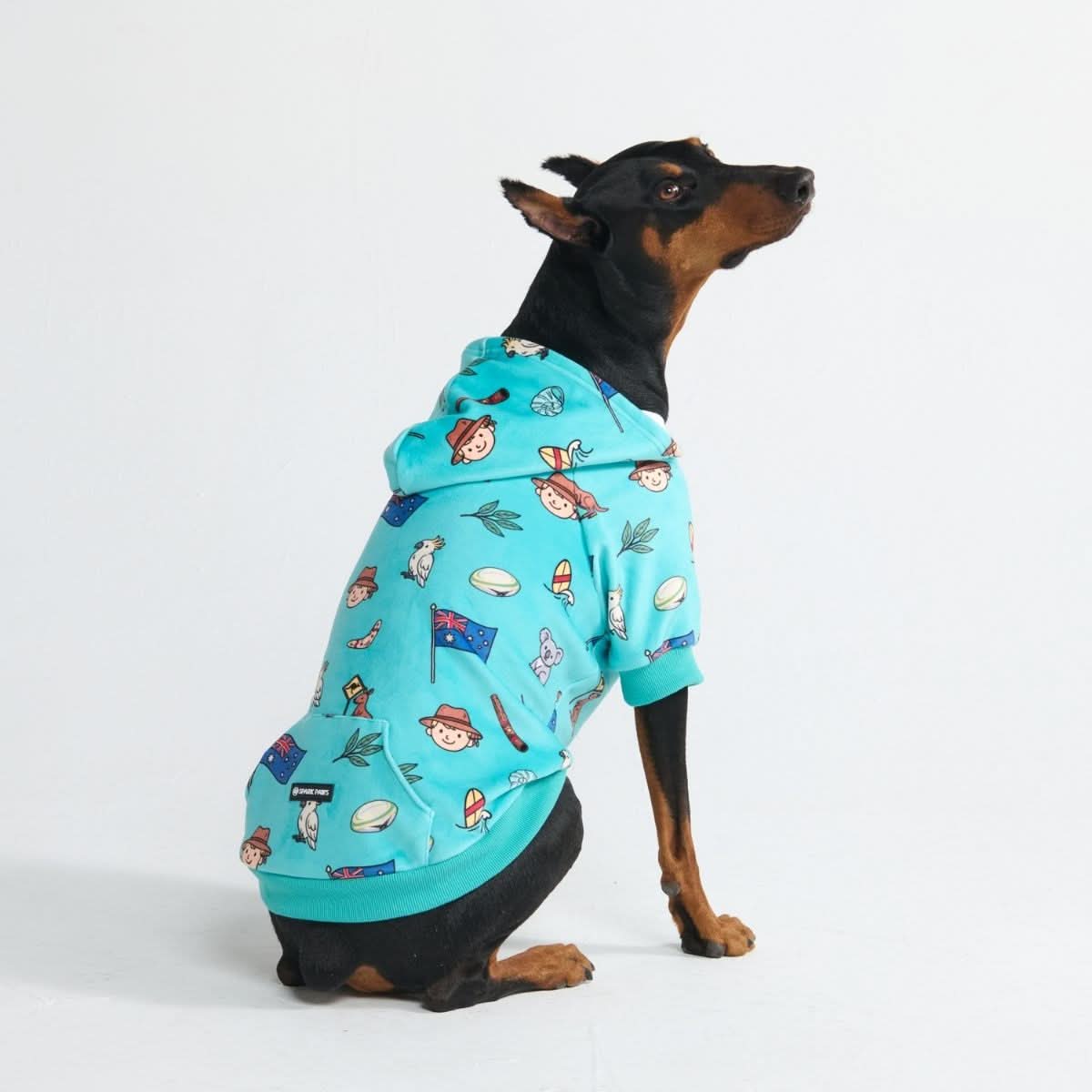 The Australia Dog Hoodie - Teal - Image 6