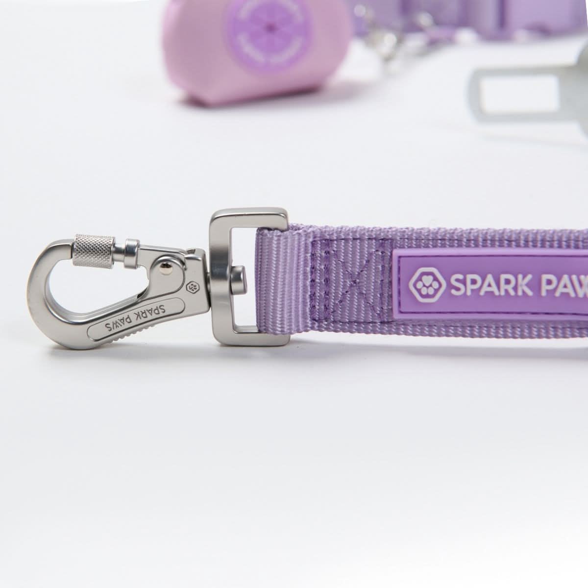 Multipurpose Seatbelt Handsfree Leash & Poop Bag Holder Set - Lilac - Image 6