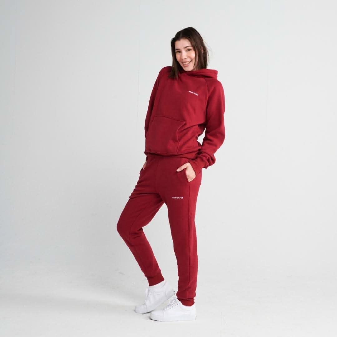 Essential Human Hoodie - Burgundy - Image 3