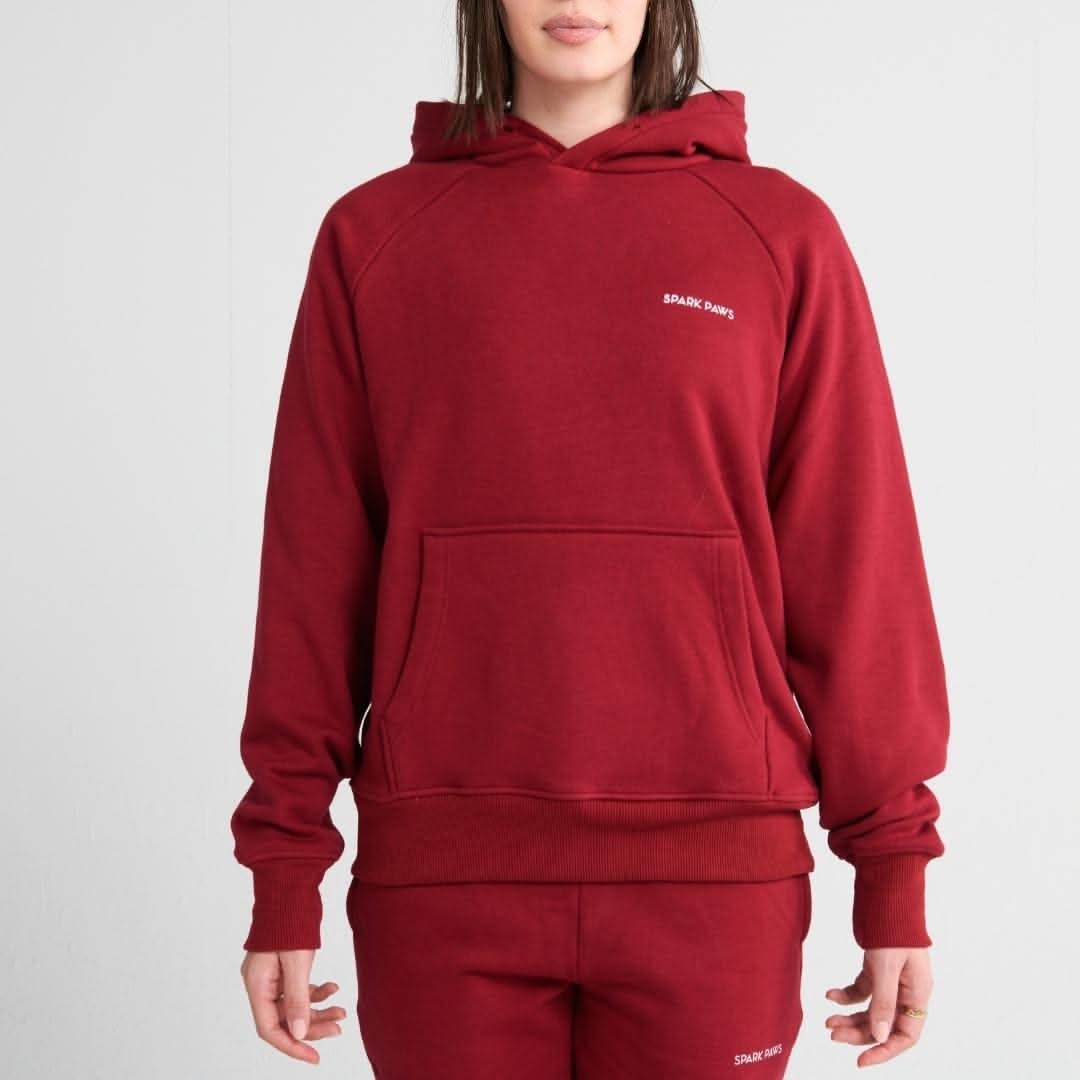 Essential Human Hoodie - Burgundy - Image 4