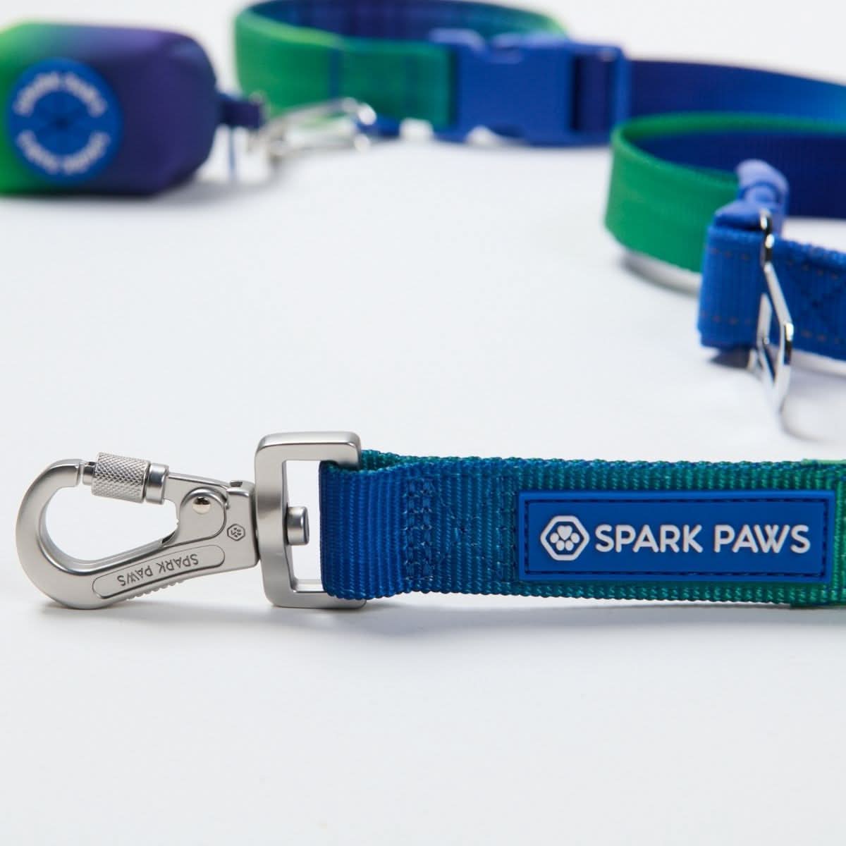 Multipurpose Seatbelt Handsfree Leash & Poop Bag Holder Set - Lime Wave - Image 6
