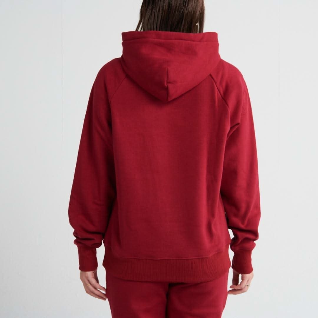 Essential Human Hoodie - Burgundy - Image 5