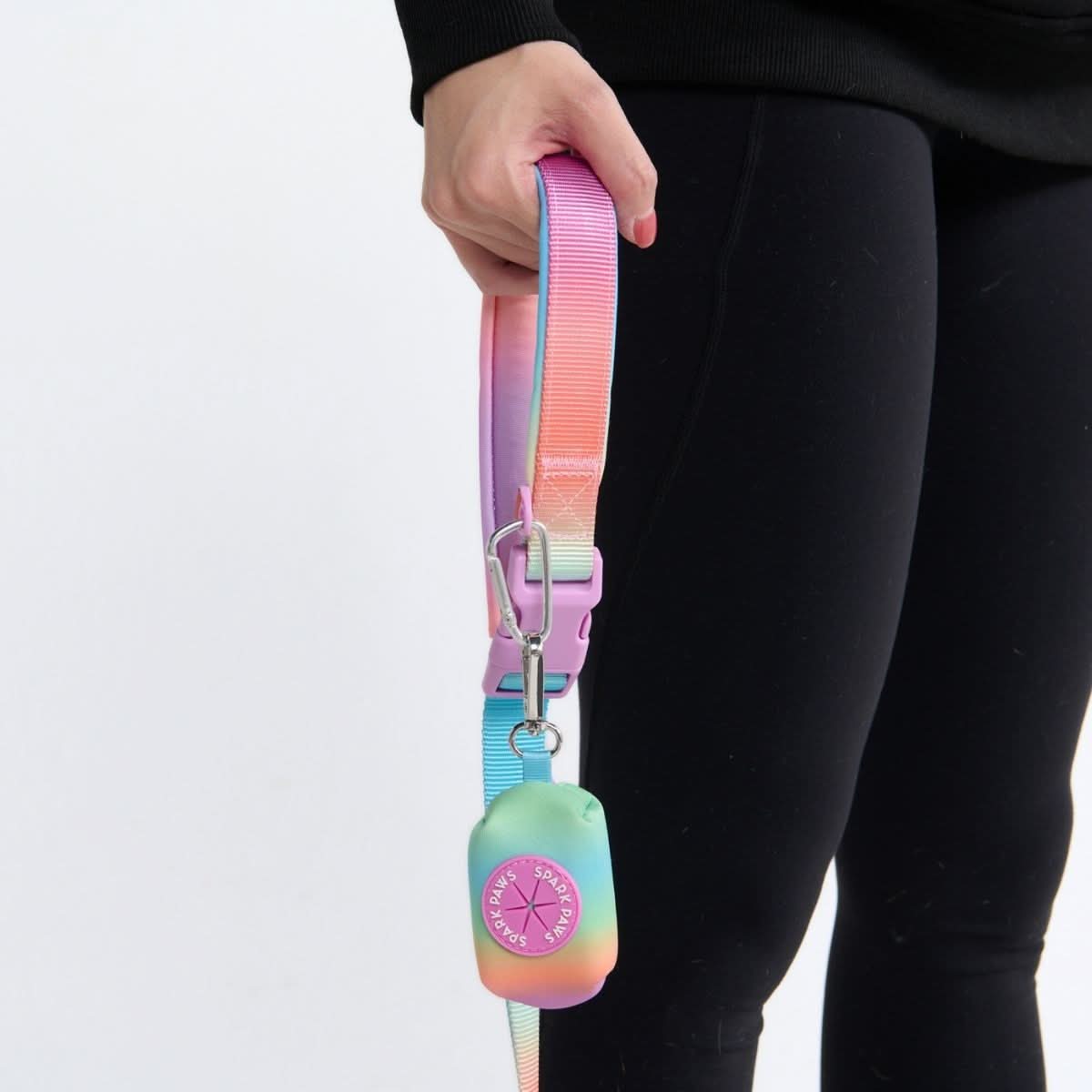 Multipurpose Seatbelt Handsfree Leash & Poop Bag Holder Set - Pastel Icing - Image 7