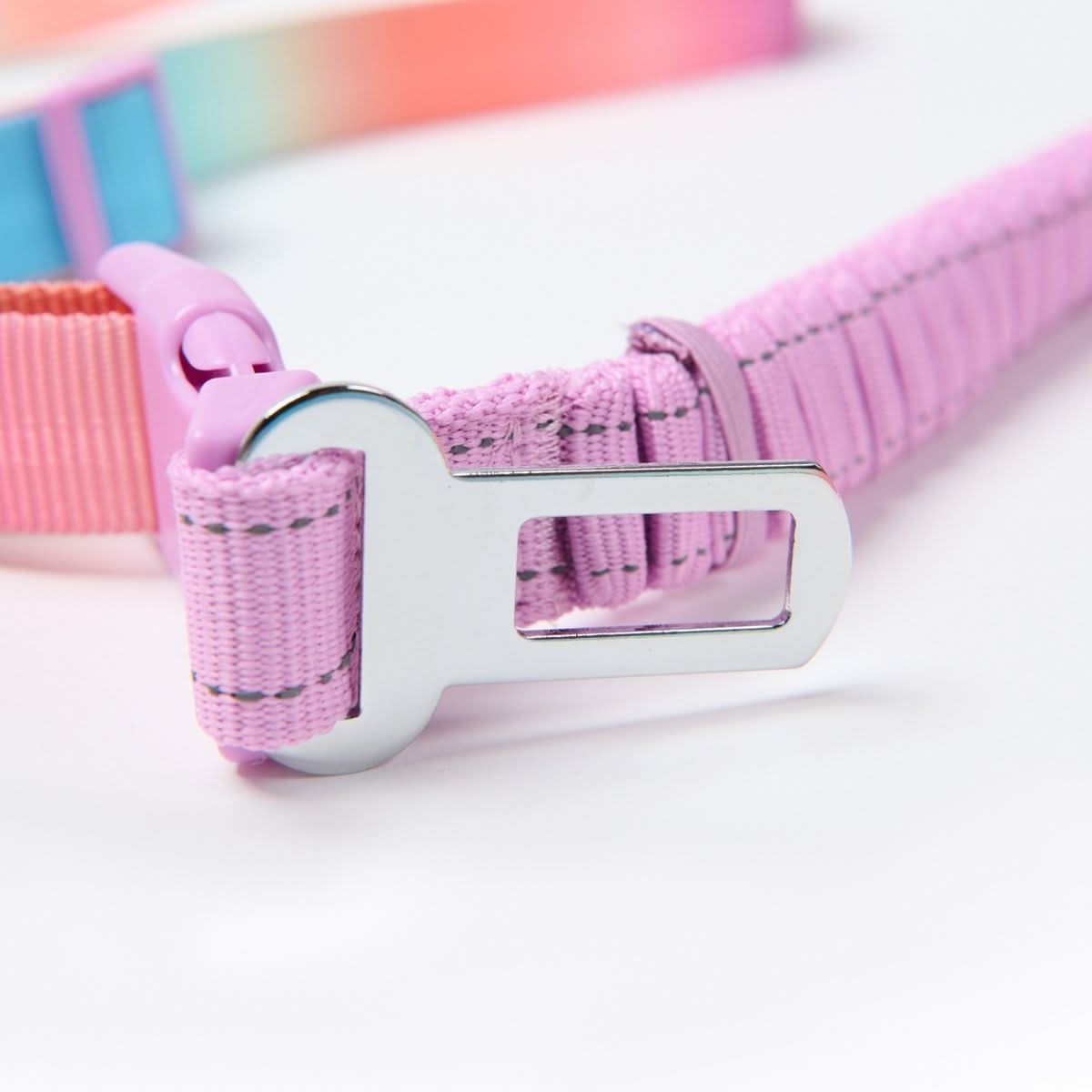 Multipurpose Seatbelt Handsfree Leash & Poop Bag Holder Set - Pastel Icing - Image 5