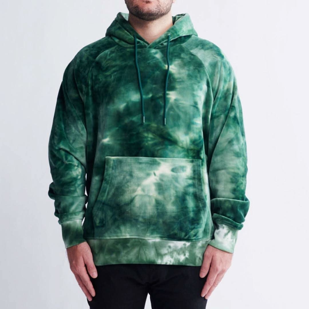 Velvet Human Hoodie - Emerald Green - Image 3