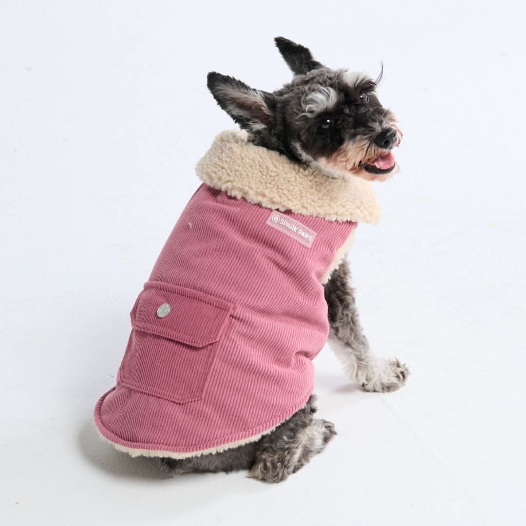 Corduroy Insulated Jacket - Pink - Image 2