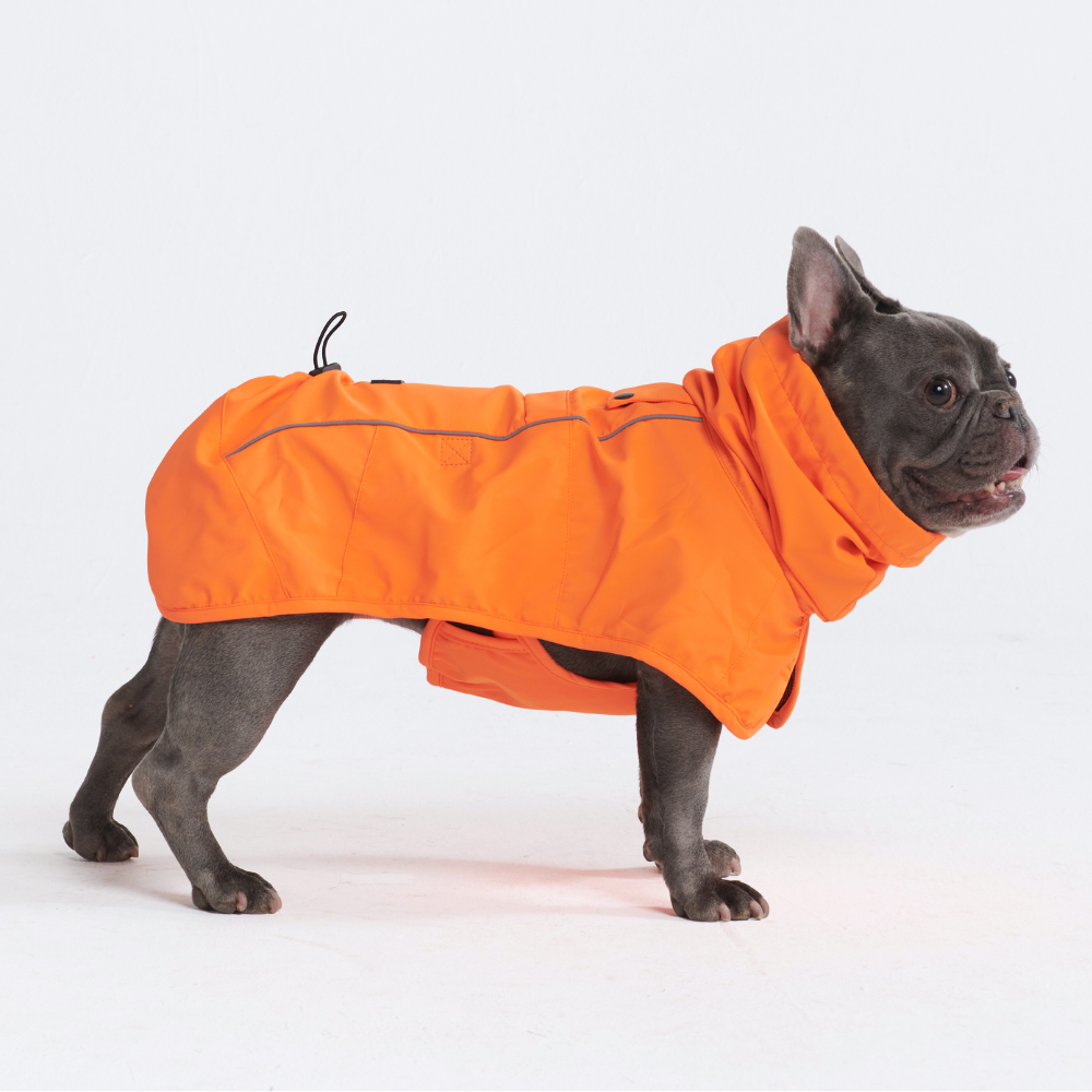 Breatheshield™ Dog Raincoat - Neon Orange - Image 3
