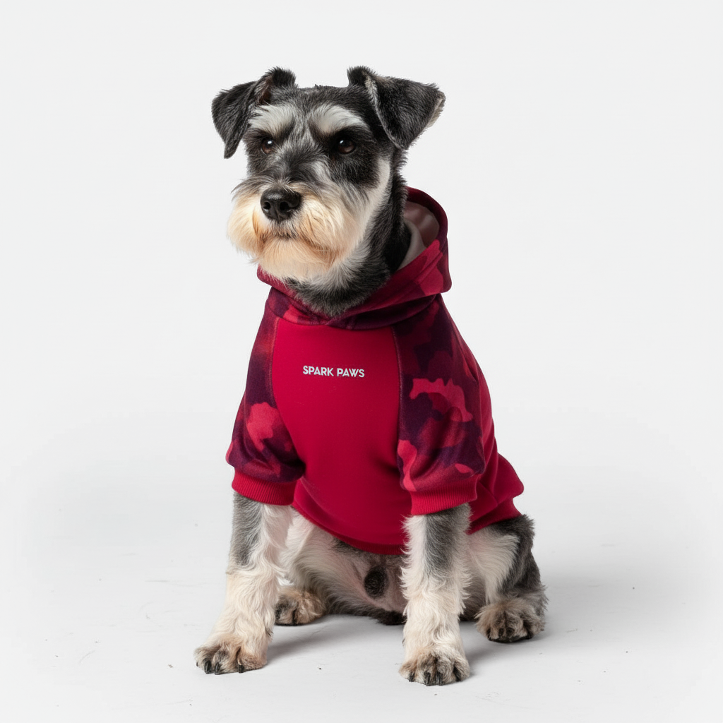 Fuchsia Camo Dog Hoodie - Image 3