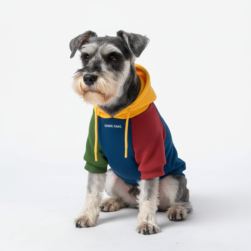 Primary Color Block Dog Hoodie - Image 3