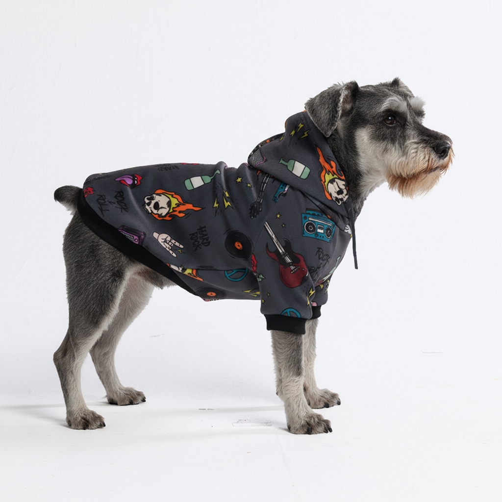 Rock and Roll Dog Hoodie - Image 3