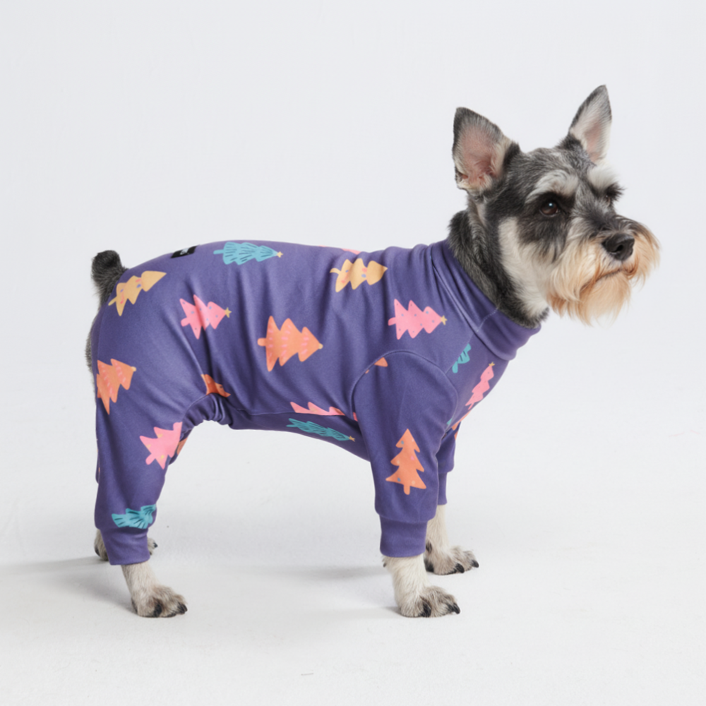 Dog Christmas Pajama - Candy Trees