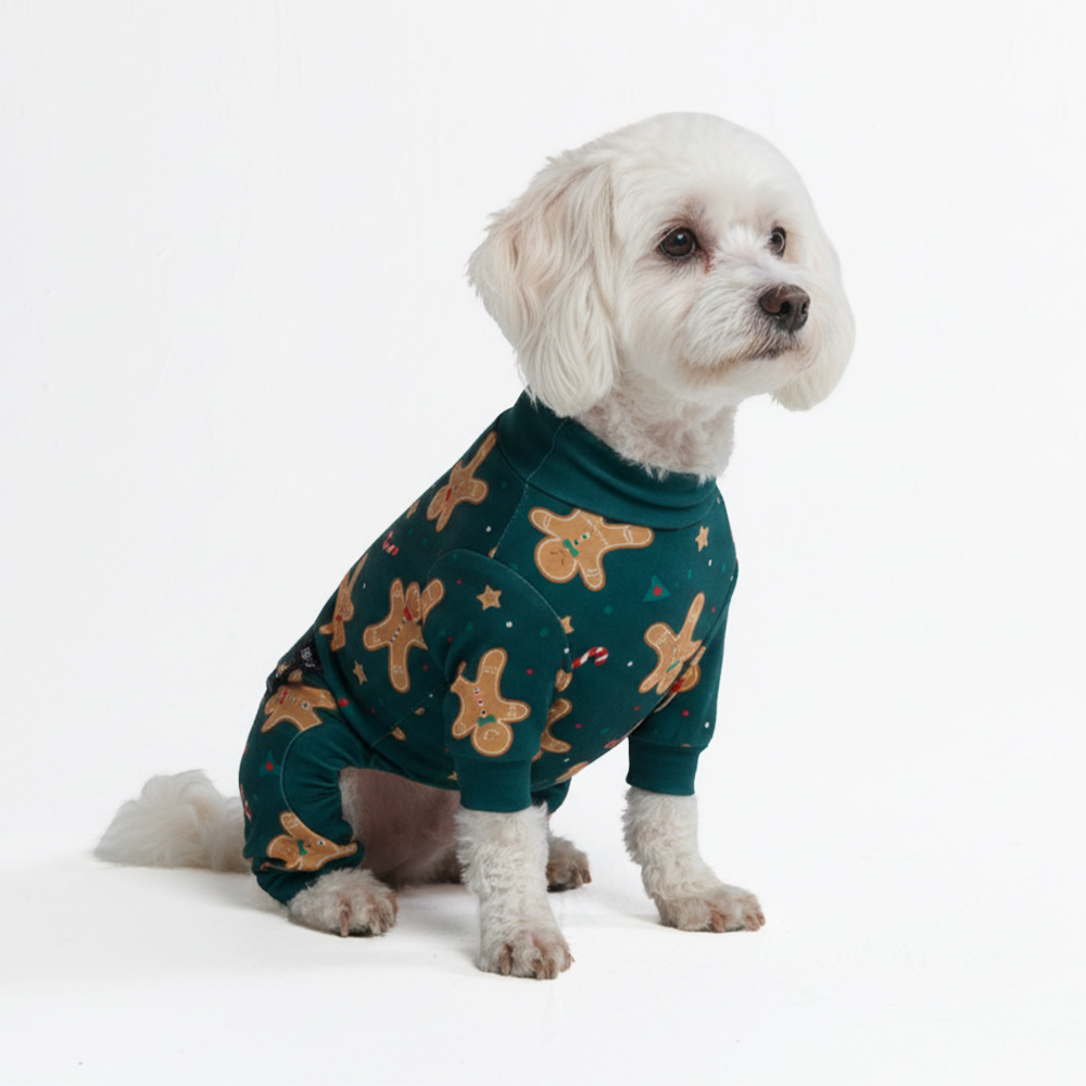 Dog Christmas Pajama - Gingerbread Man - Image 3