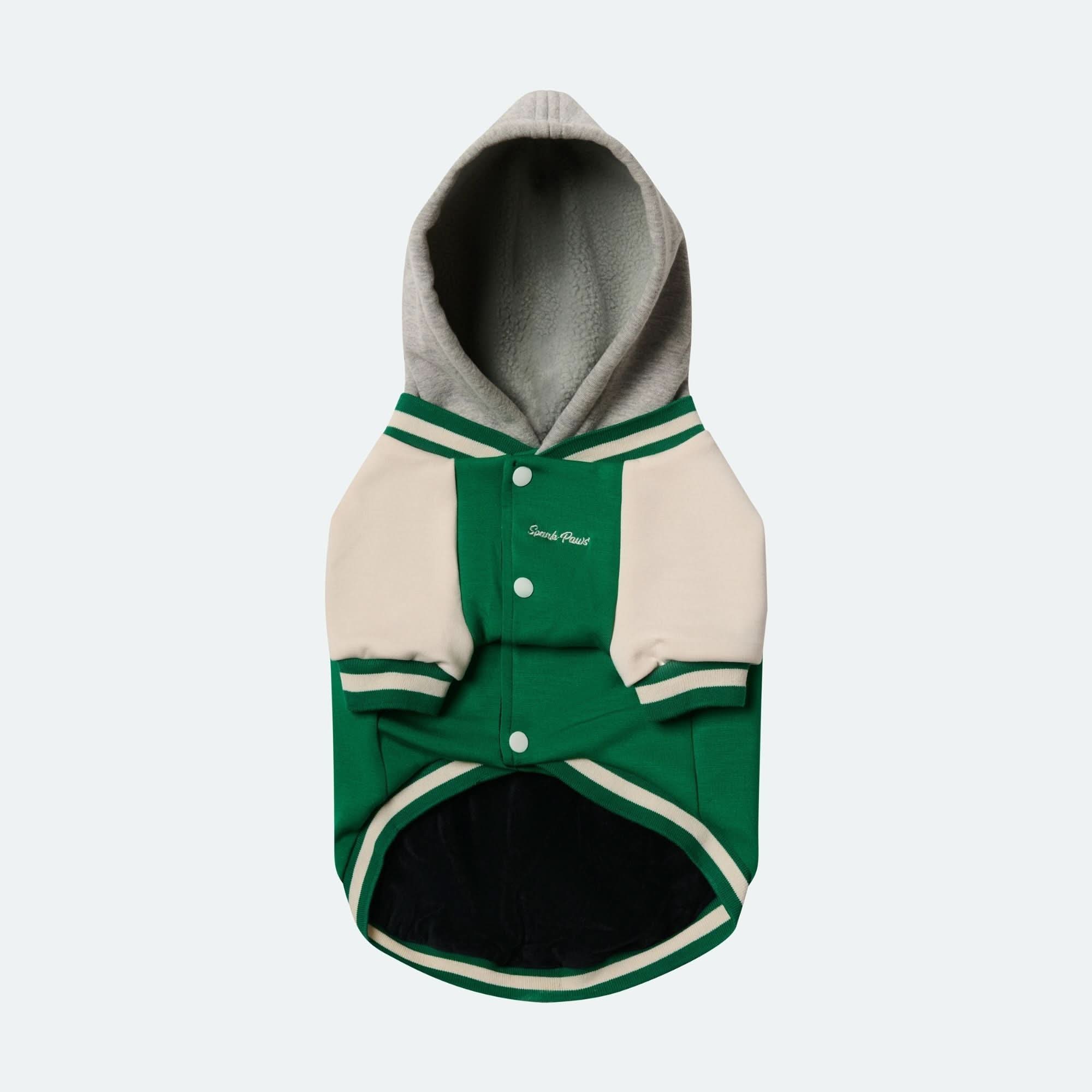 Dog Varsity Jacket - Green - Image 10