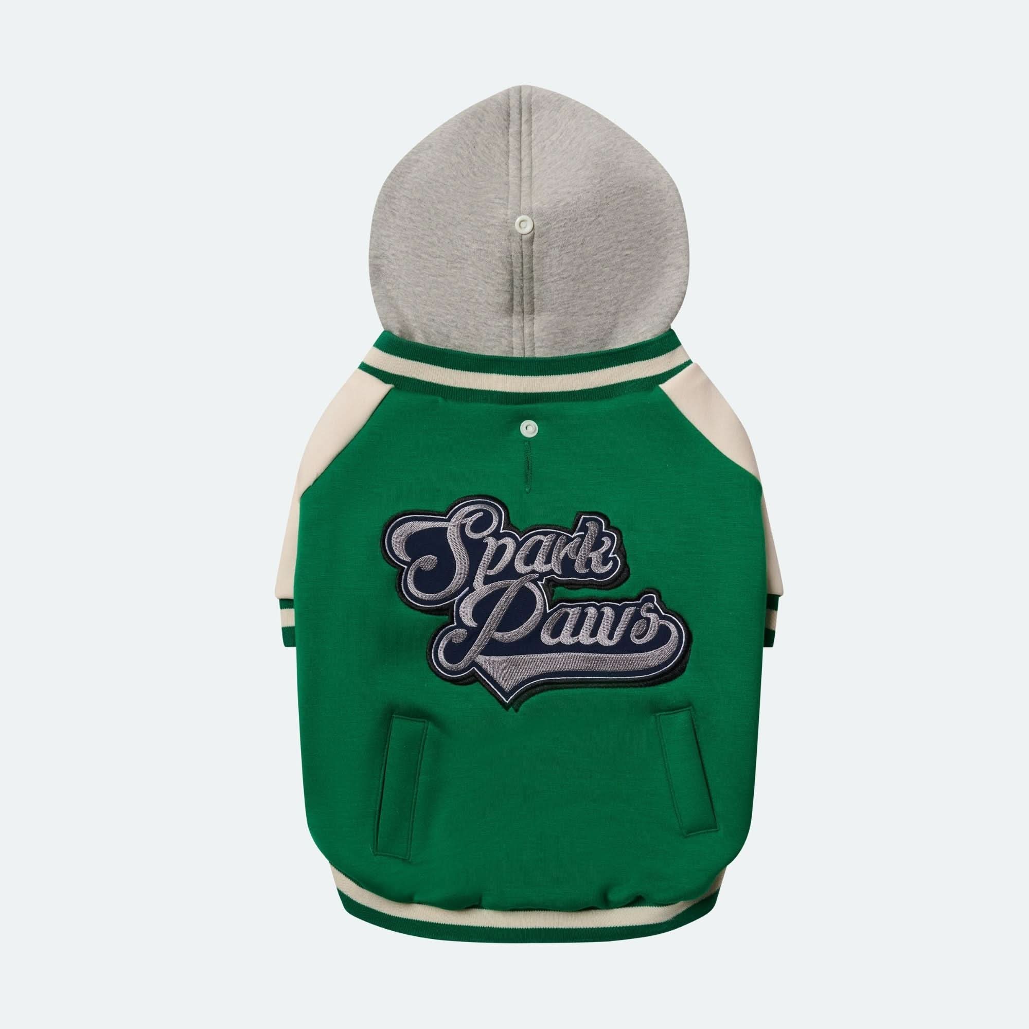 Dog Varsity Jacket - Green - Image 9