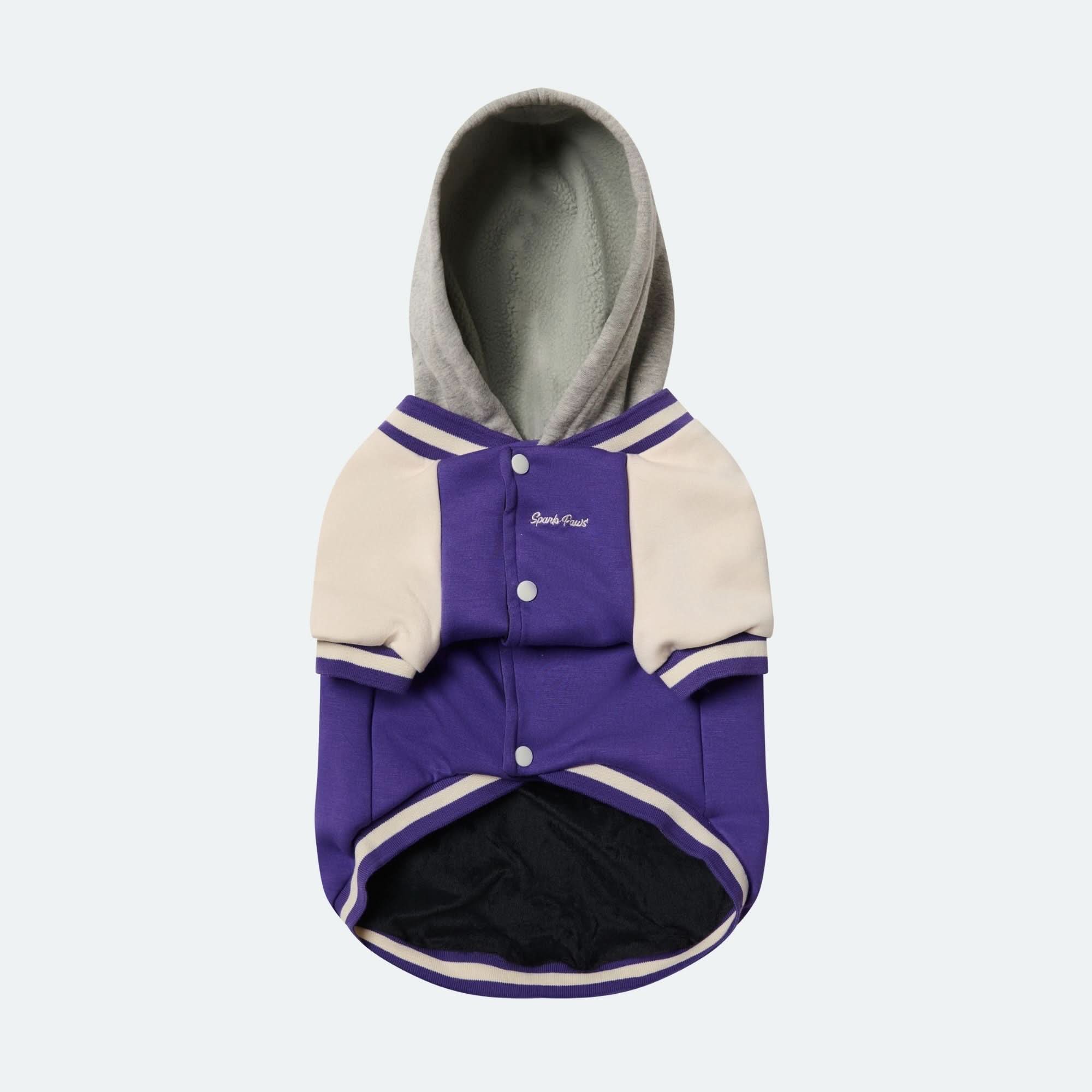 Dog Varsity Jacket - Purple - Image 10