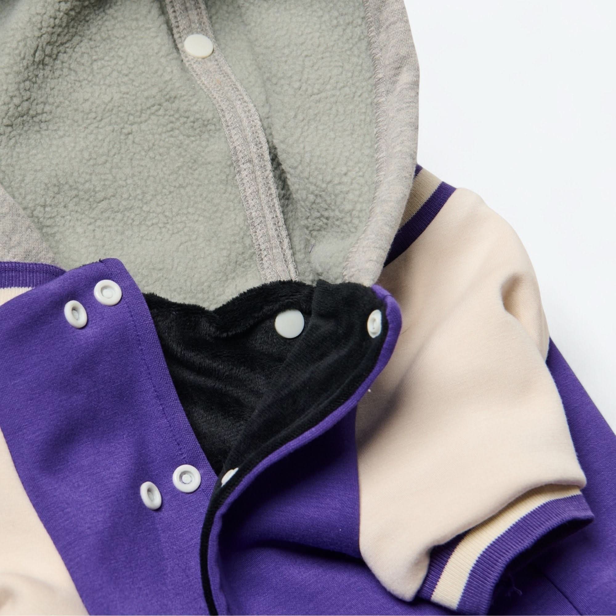 Dog Varsity Jacket - Purple - Image 11