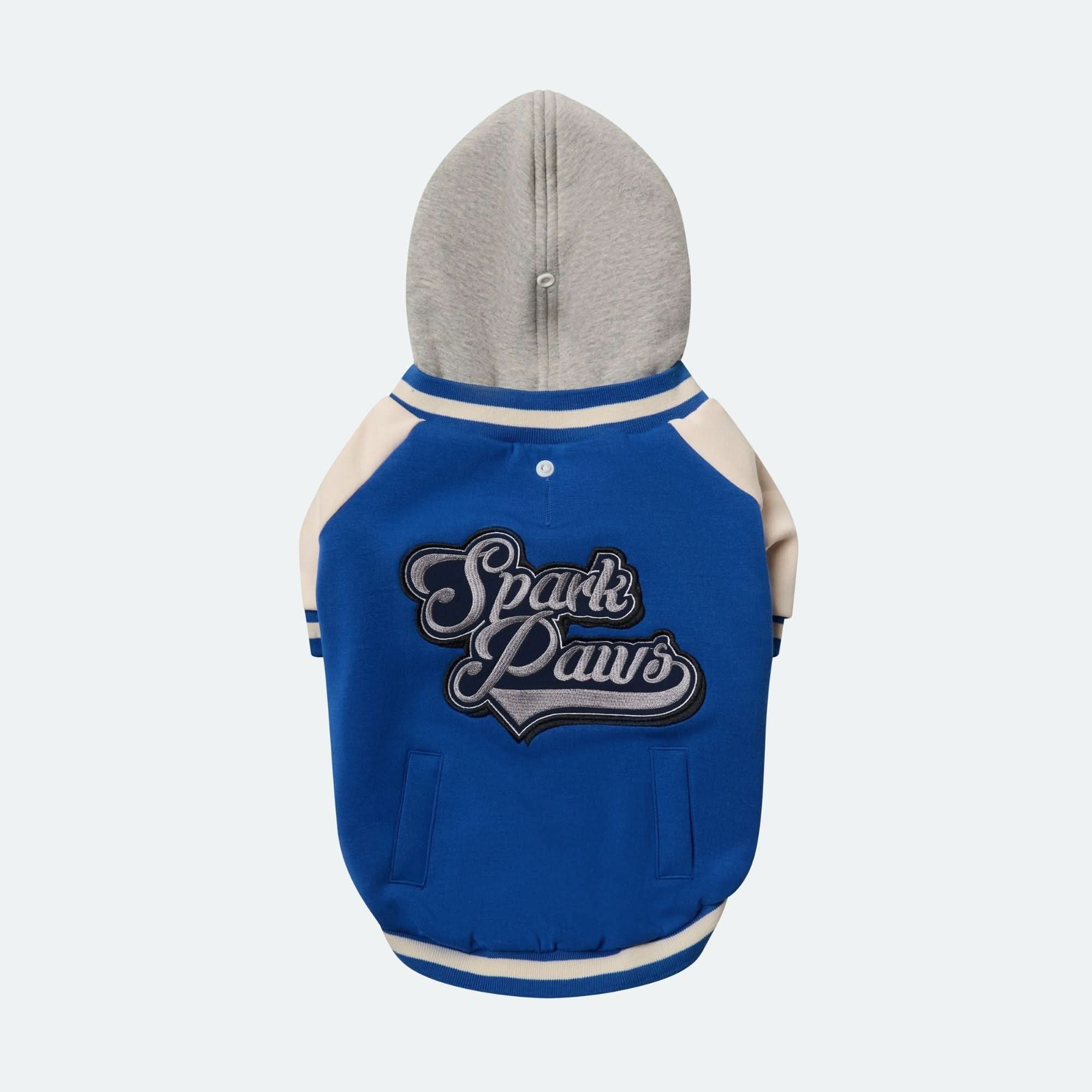 Dog Varsity Jacket - Blue - Image 9