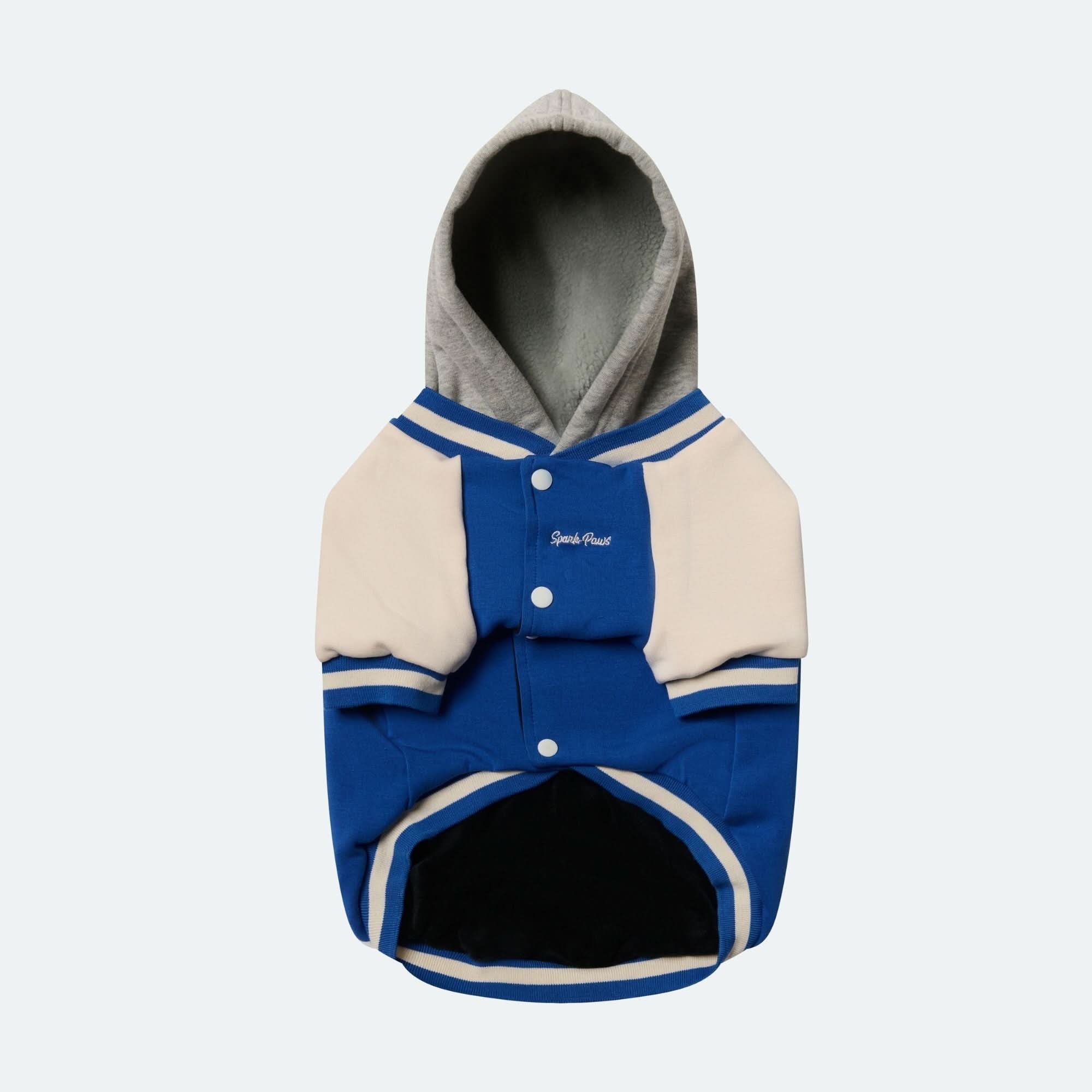 Dog Varsity Jacket - Blue - Image 10