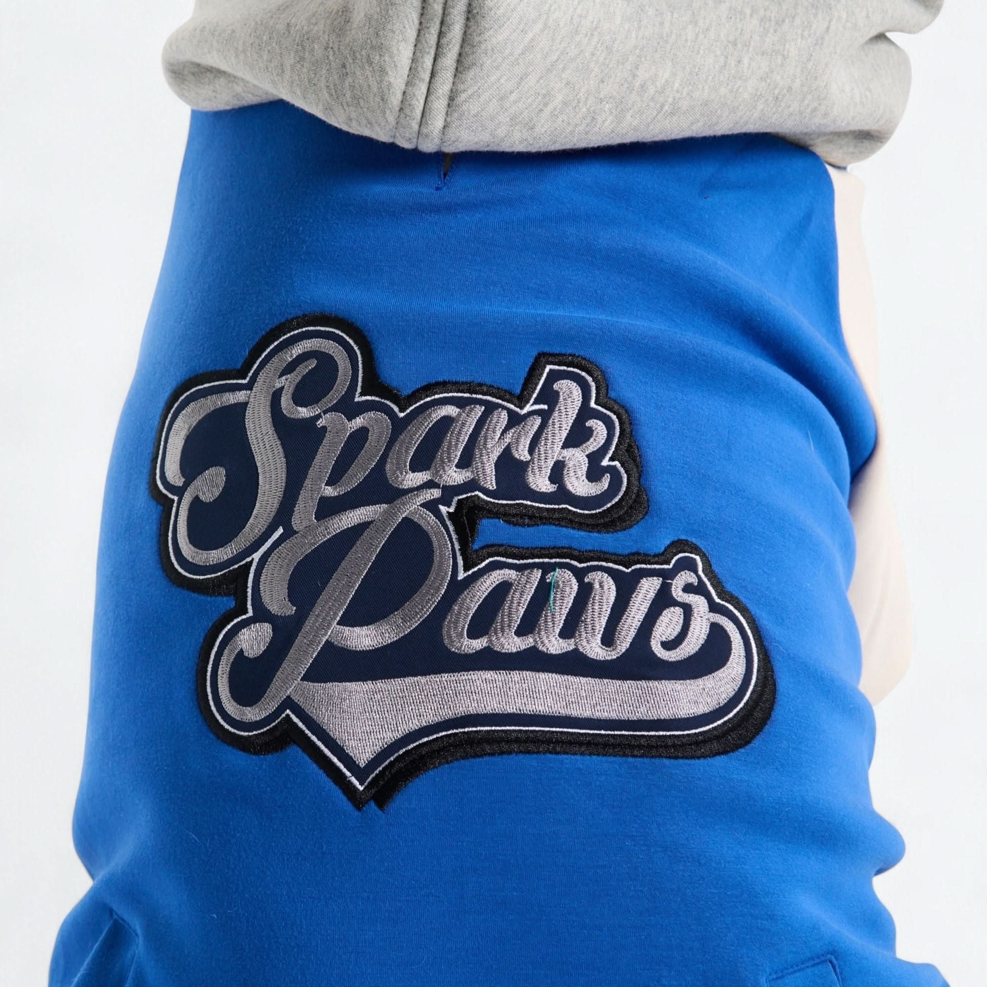 Dog Varsity Jacket - Blue - Image 12