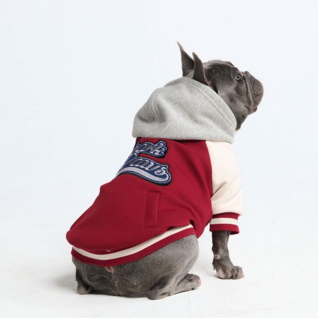 Dog Varsity Jacket - Red - Image 14