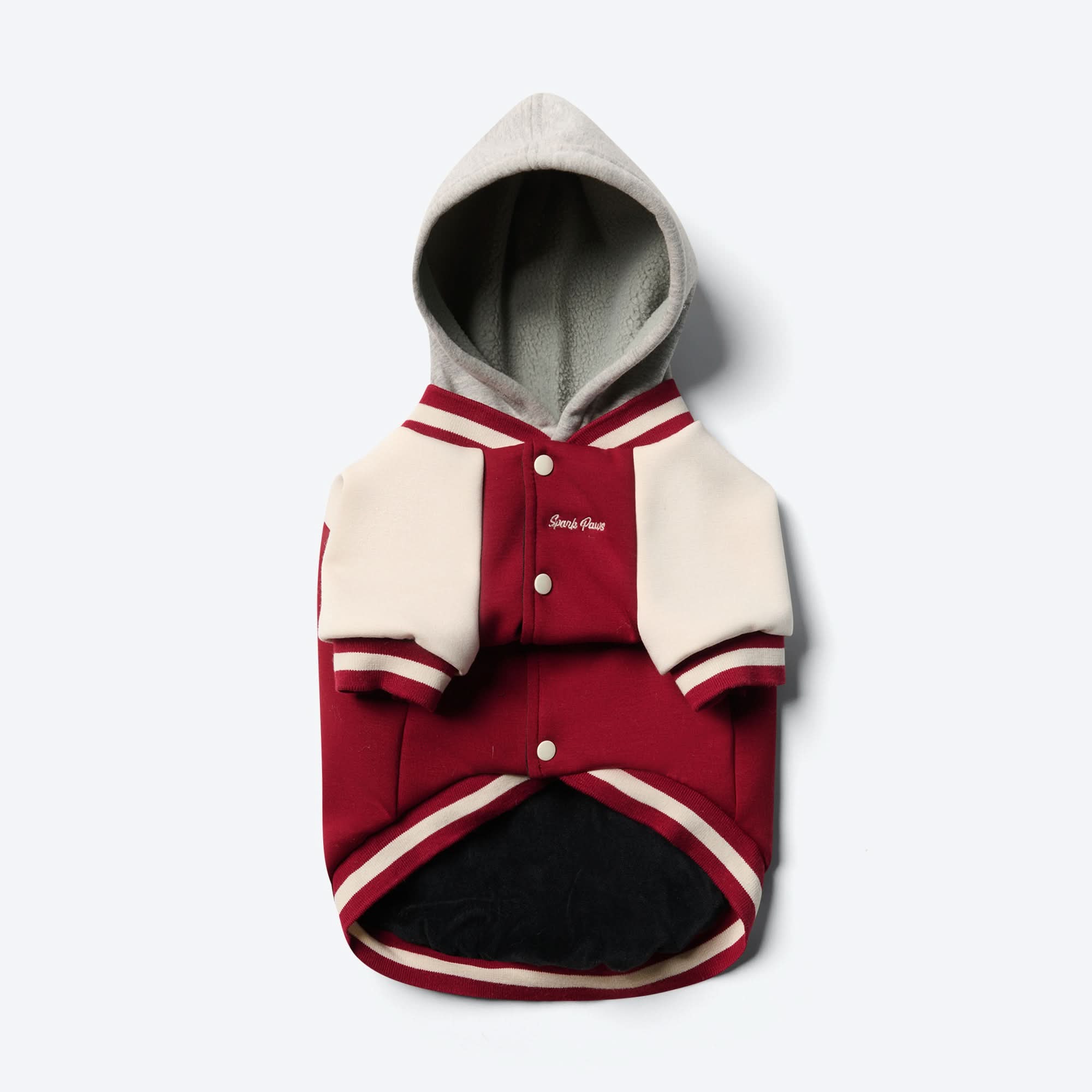 Dog Varsity Jacket - Red - Image 10
