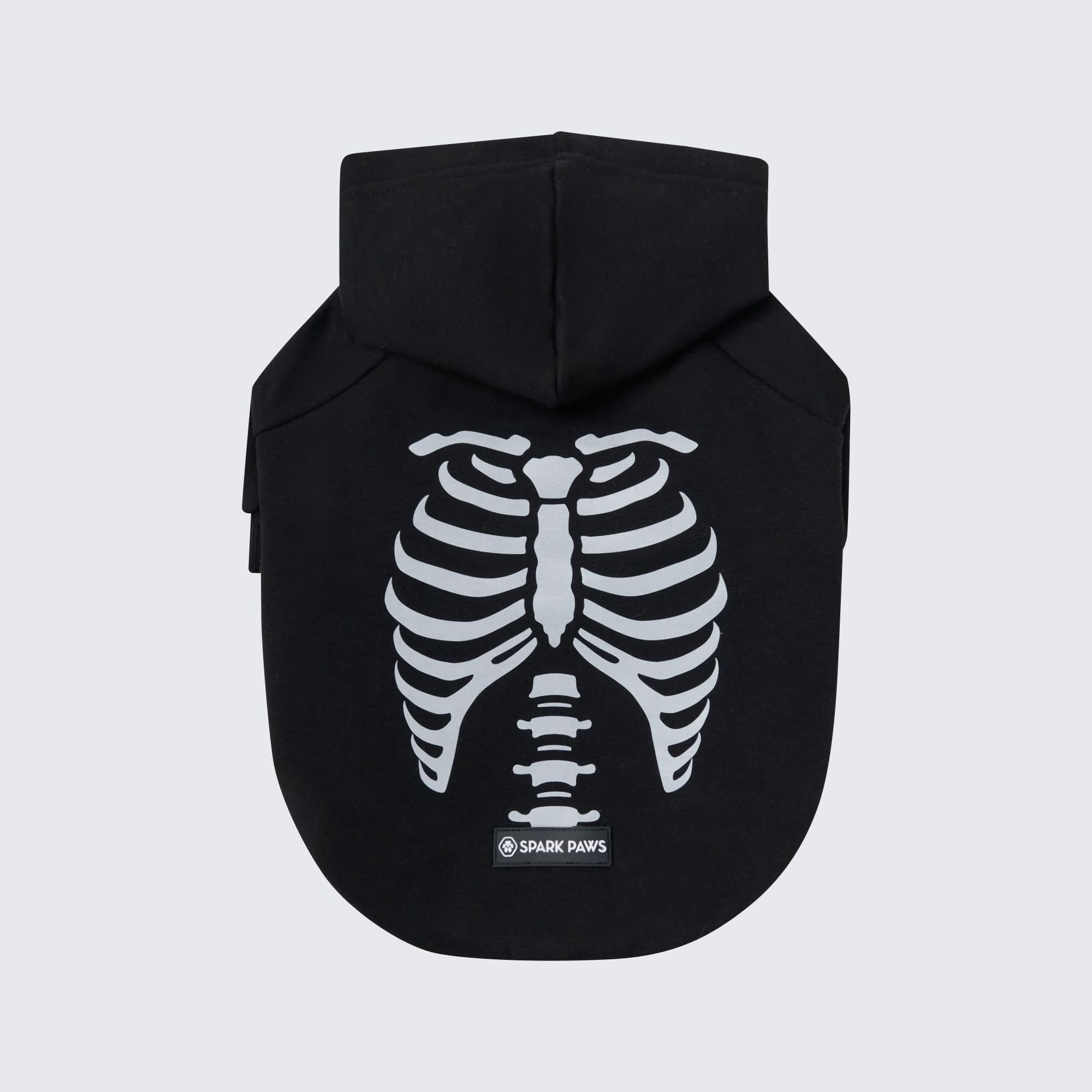 Halloween Dog Hoodie - Reflective Skeleton - Image 9