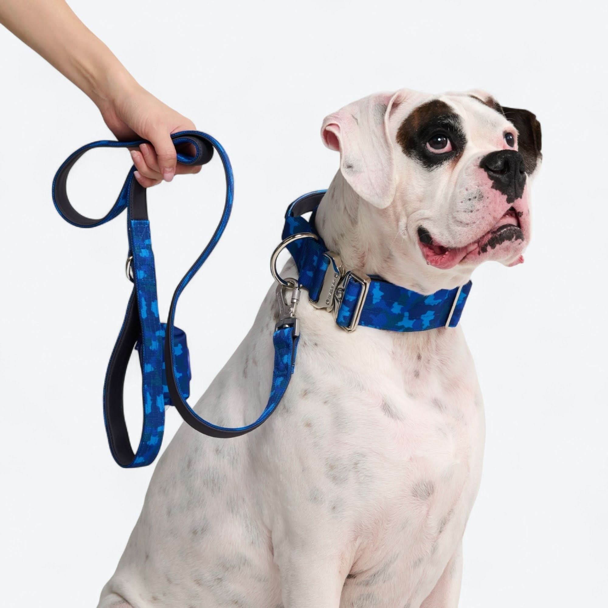 Leash and Poop Bag Holder Set - Blue Camo - Image 2