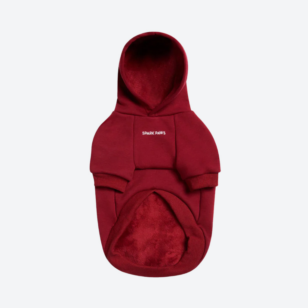 Essential Dog Hoodie - Burgundy - Image 9
