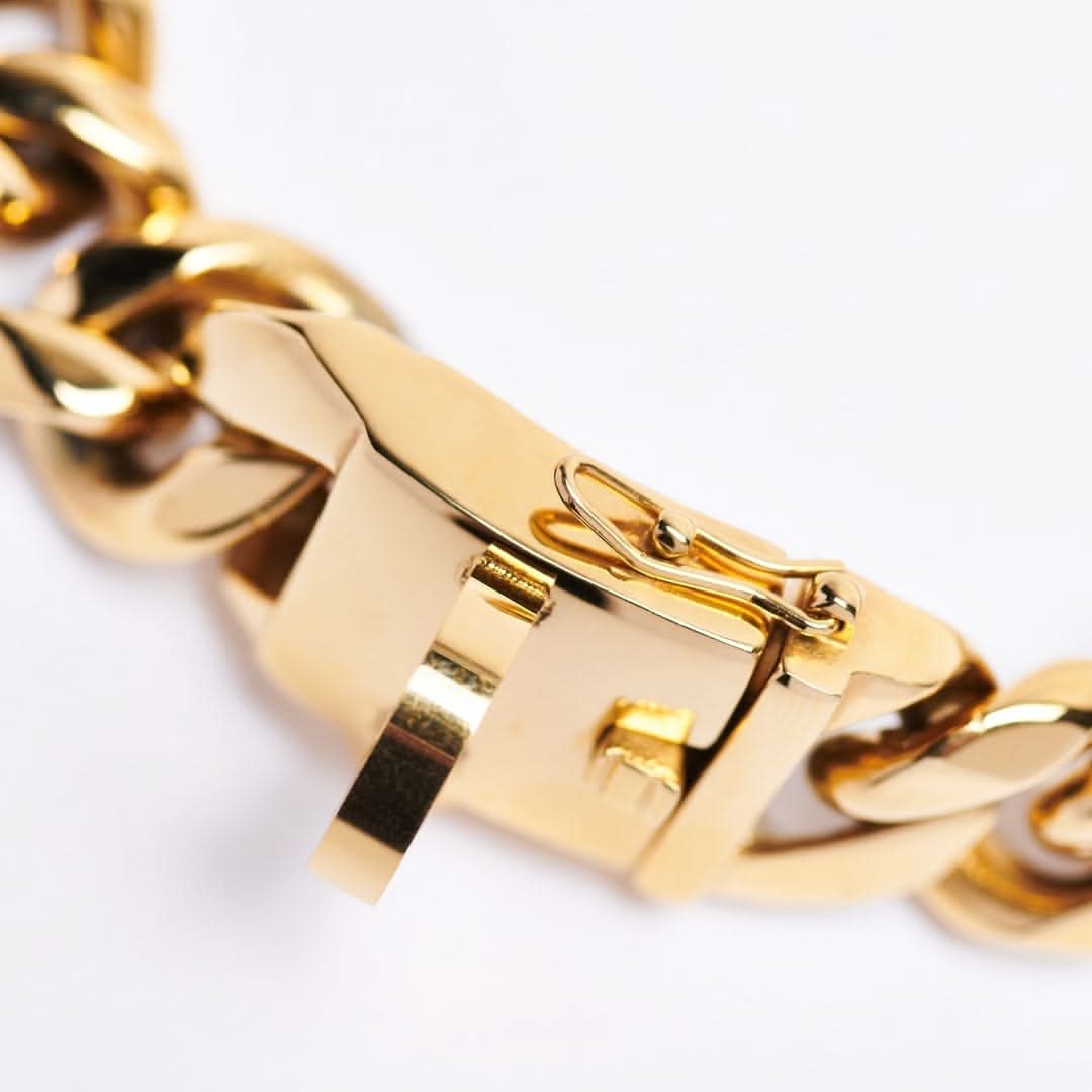 Cuban Link Chain Dog Collar - Gold - Image 5