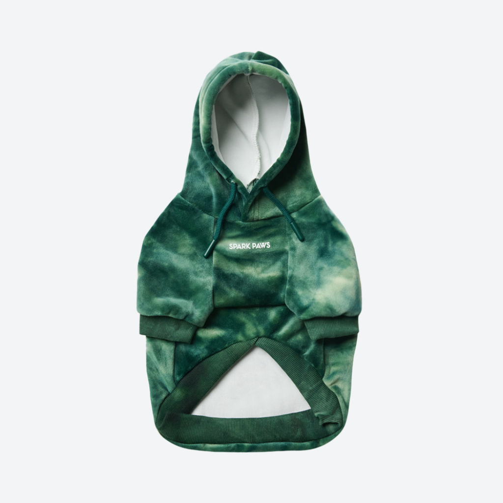 Velvet Dog Hoodie - Emerald Green - Image 9